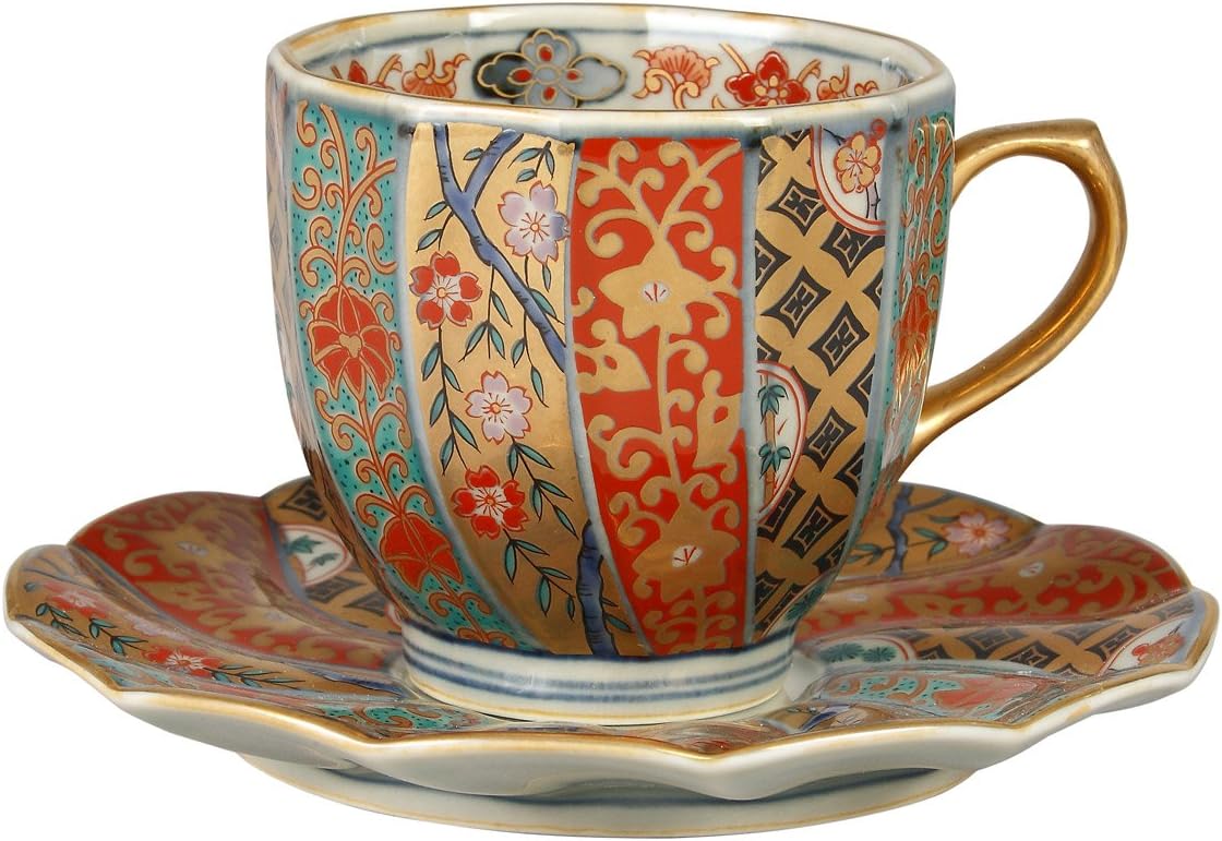 林九郎窑 金彩捻地纹 咖啡碗碟 009376c760 【石丸